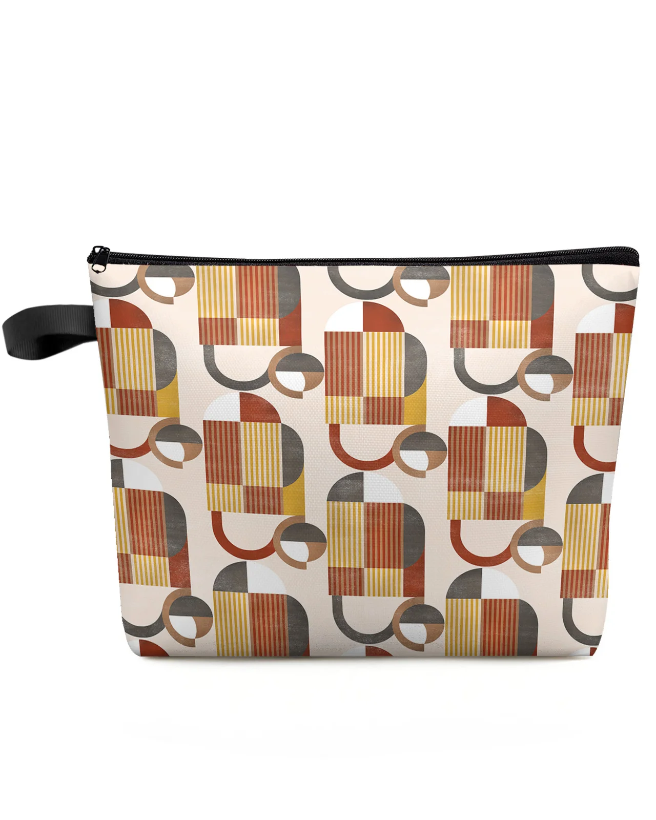 

Medieval Geometry Abstract Colors Makeup Bag Pouch Travel Essentials Women Cosmetic Bags Toilet Organizer Storage Pencil Case