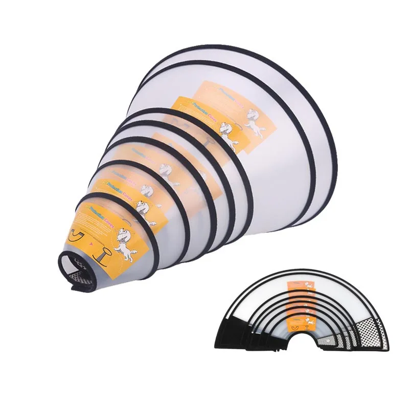

Pet Protective Collar Dog Neck Cone Recovery Hood For Anti-Bite Lick Surgery Wound Healing Cat Health Medical Circle Water Proof