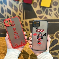 anime itachi hot naruto for apple iphone 13 12 11 pro max mini xs max x xr 6 7 8 plus frosted translucent phone case capa fundas