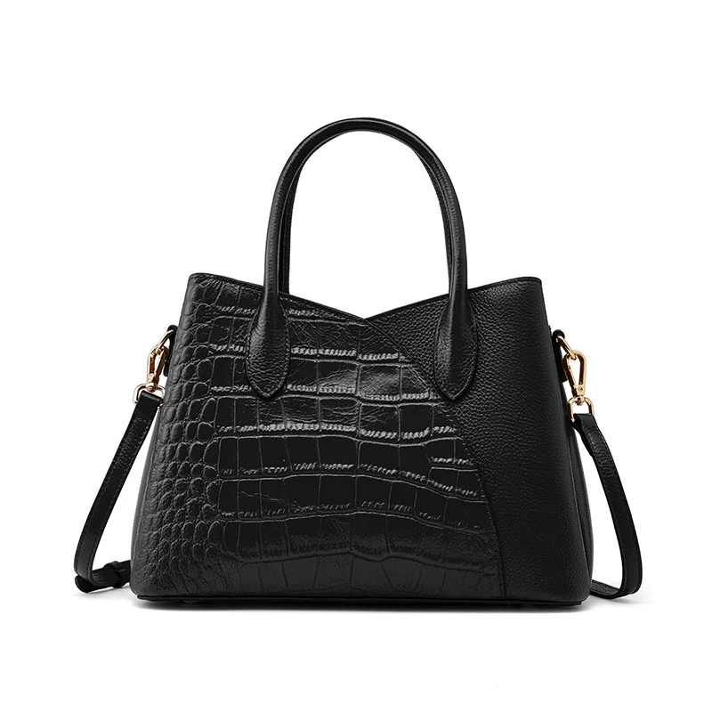 

Сумка крокодиловая женская из натуральной кожи, саквояж на плечо из кожи аллигатора, роскошный брендовый чемоданчик кросс-боди
