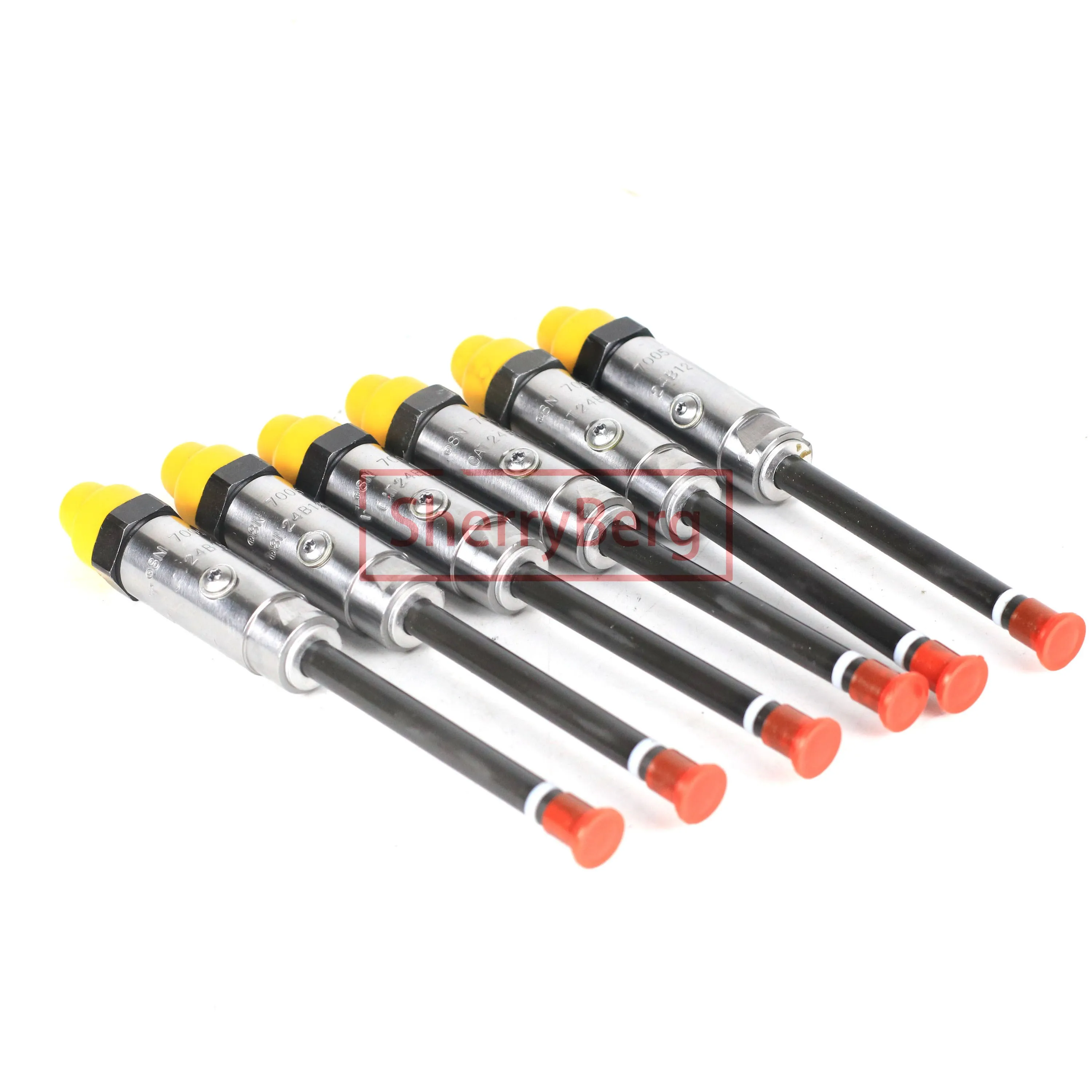 

SherryBerg 6pcs Brand New And Genuine Pencil Fuel Injector Nozzle 8N7005 8N-7005 For Caterpillar 330 3304 3306 Engine Excavator