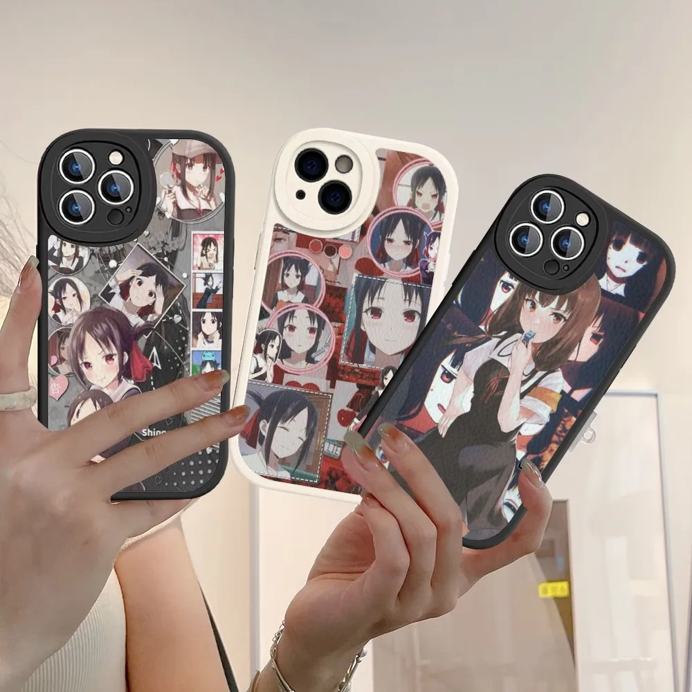 

Kaguya Sama Love Is War Phone Case Hard Leather For iPhone 14 13 12 Mini 11 14 Pro Max Xs X Xr 7 8 Plus Fundas