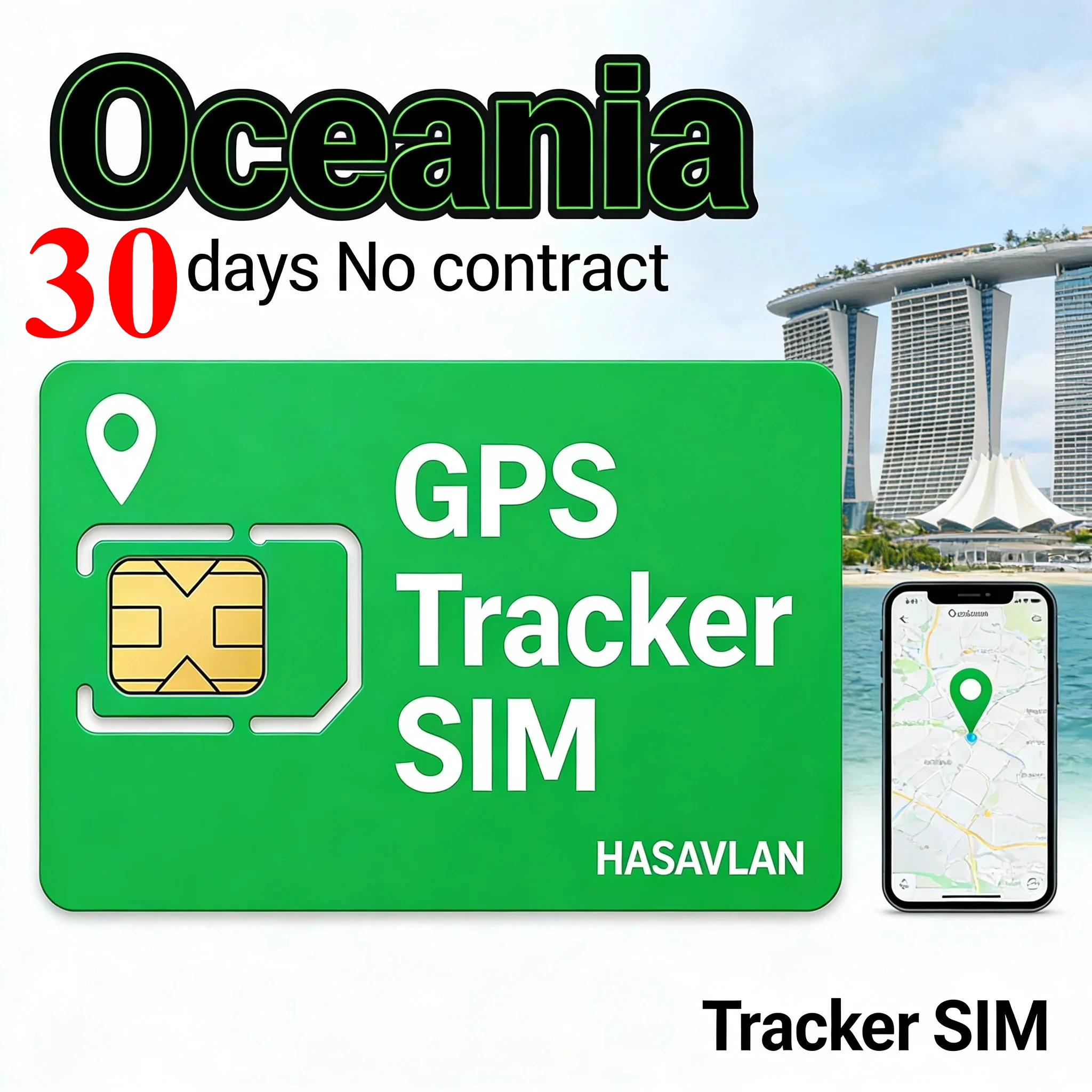 Фото SIM-карта для GPS-трекера, без контракта, 30 МБ/30 дней, с возможностью продления, IoT-данные, нано-микро стандарт, ZOVAGOLO OCEANIA №3
