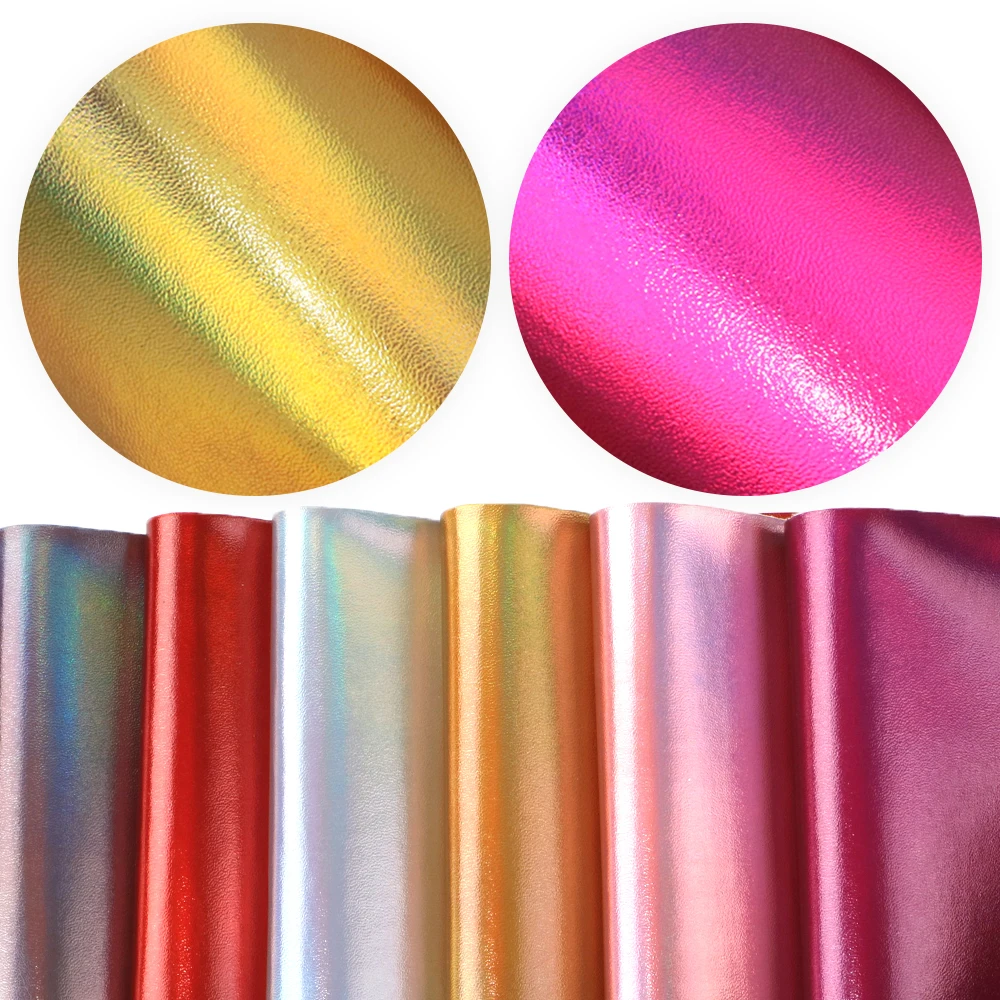 Faux Leather Sheets Laser Synthetic Leather Vinyl Fabric For Diy Handmade Earrrings Hair Bows Crafts,1yc19062