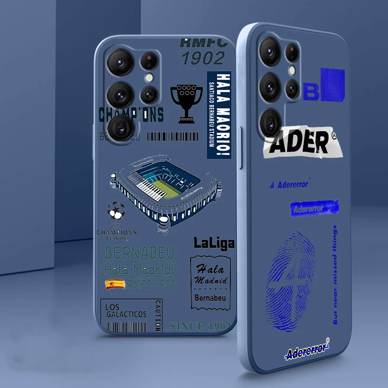 

Luxury Fashion Ticket Poster Phone Case For Samsung Galaxy S22 S21 S20 FE S10 Note 20 Plus Lite Ultra 5G Shell Liquid Rope Cover