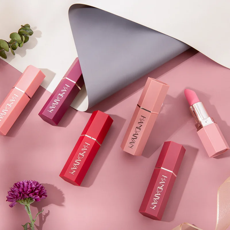 

Matte Lipstick Waterproof Long Lasting Lip Stick Sexy Red Pink Velvet Nude Lipsticks Makeup Lip Gloss Cosmetics Lip Glaze
