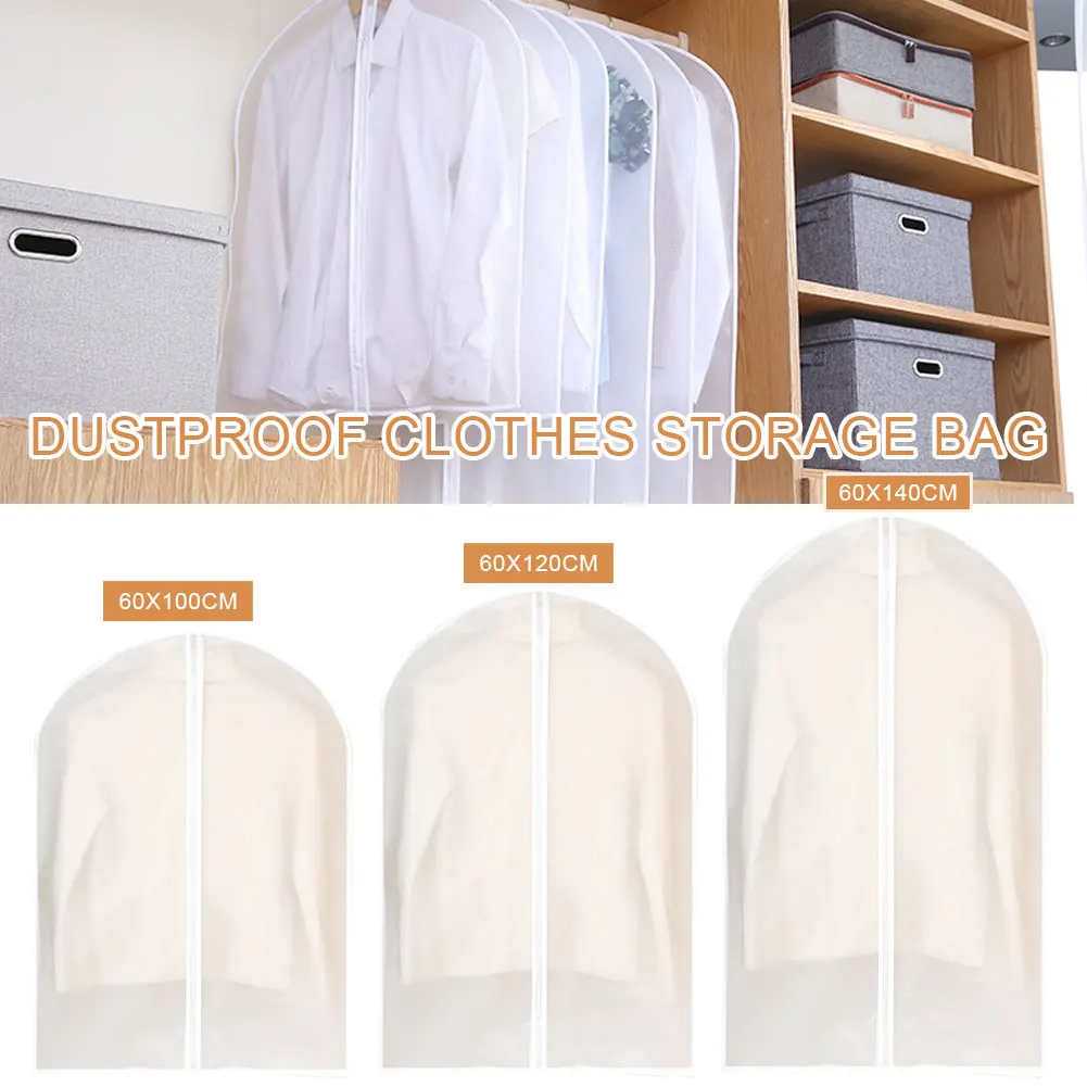 

Hanging Garment Bag Dustproof Clothes Covers Breathable Lightweight Suit Bags With Full Zipper For Clothes Storage Closet