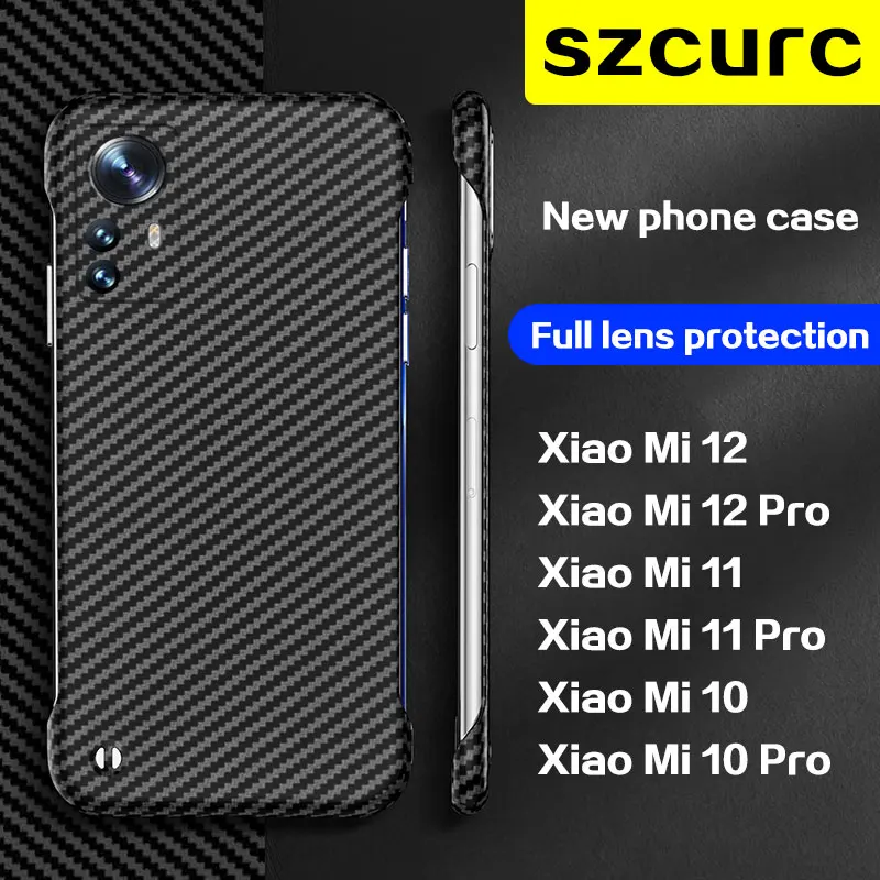 

For Xiaomi 11 Pro case. New Luxury Ultra thin carbon fiber Anti-fall Xiaomi 12 X 11 11Ultra 10s Protective Moblie Phone cover