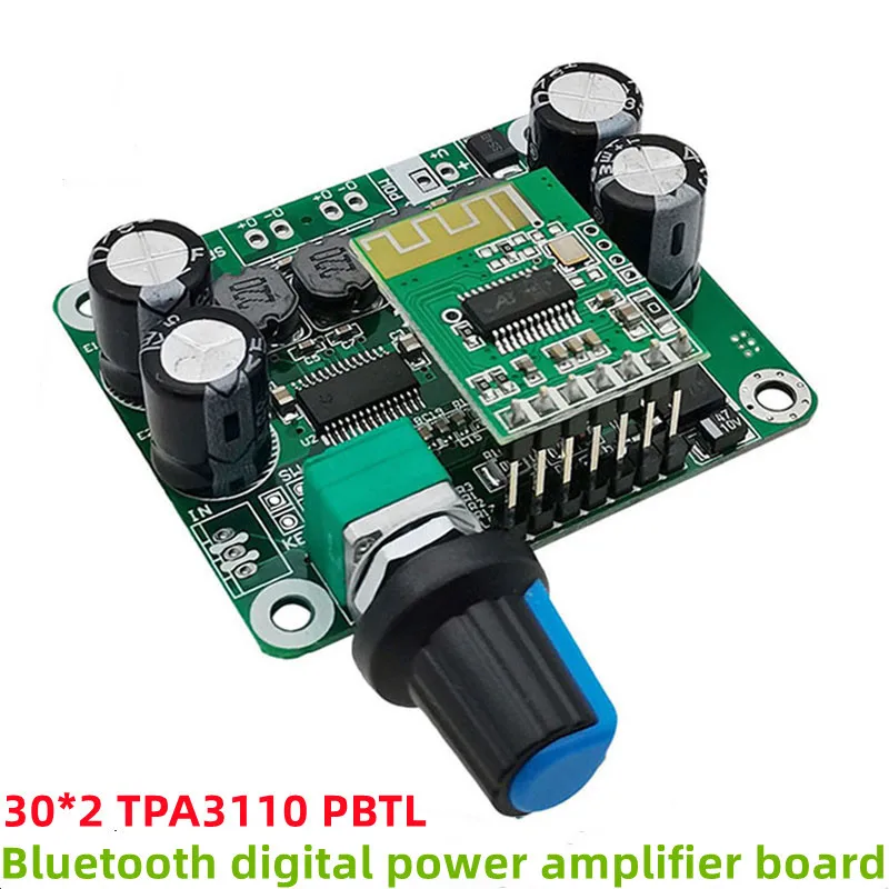 

Плата цифрового усилителя мощности TPA3110 Bluetooth 5,0 30 Вт * 2