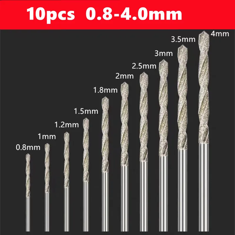 

Сверла JWXZ спиральные алмазные 0,8-4 мм