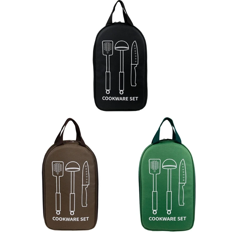 

Кухонная посуда для кемпинга, походов, сумка для хранения посуды, портативный органайзер для барбекю, посуды, Новинка