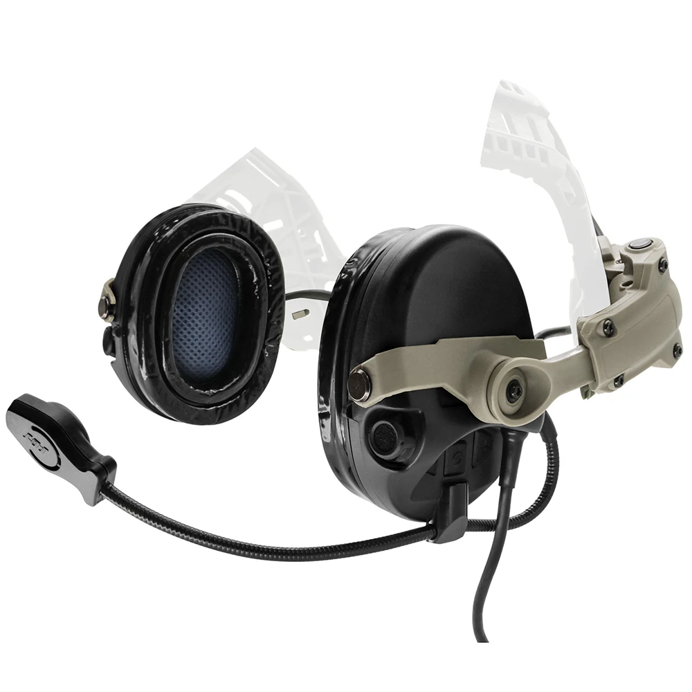 Noise Cancelling Protective Silicone Ear Pad Headphones, Sports Helmet ARC Rails Fits SORDIN Noise Cancelling Headphones