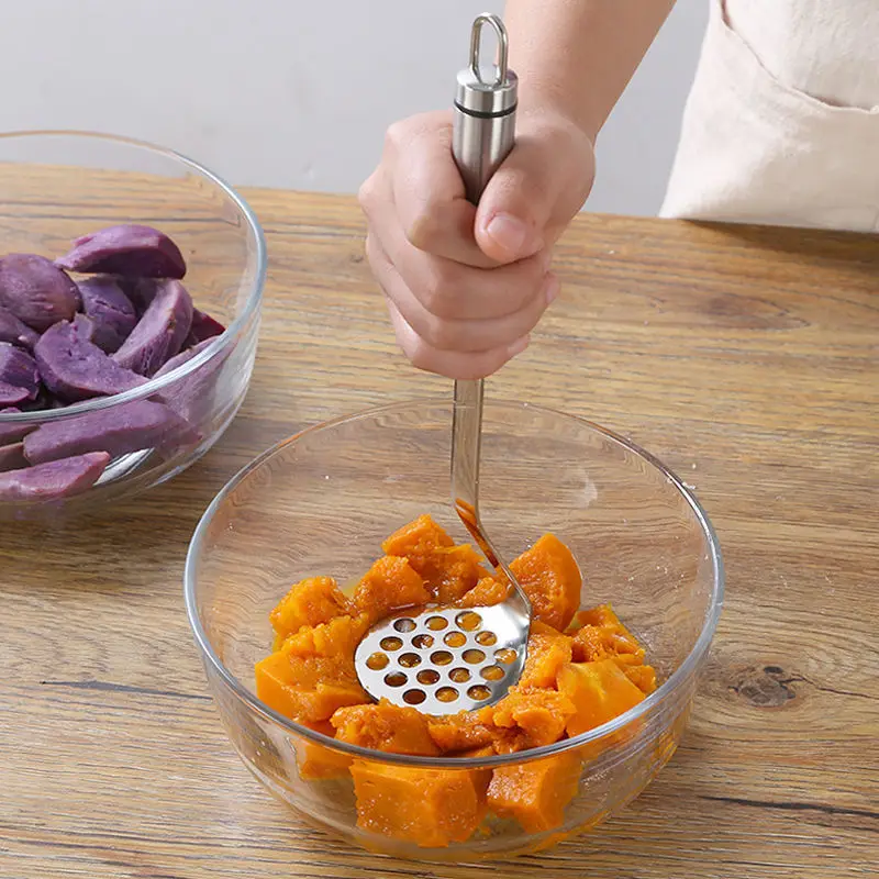

Kitchen Supplies Stainless Steel Manual Potato Food Mashers Ricers