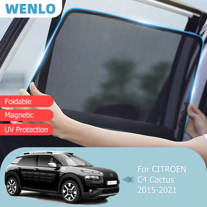 

For CITROEN C4 CACTUS 2014-2020 Front Windshield Car Sunshade Rear Side Window Blind Sun Shade Magnetic Visor Mesh Curtain Net