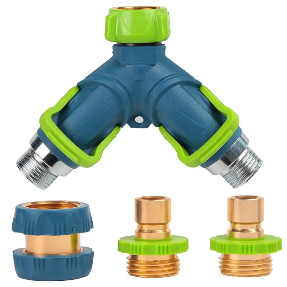 

Reliable Faucet Splitter Leak Free Hose Splitter Multi-valve 2 Way Garden Faucet Splitter Adapter