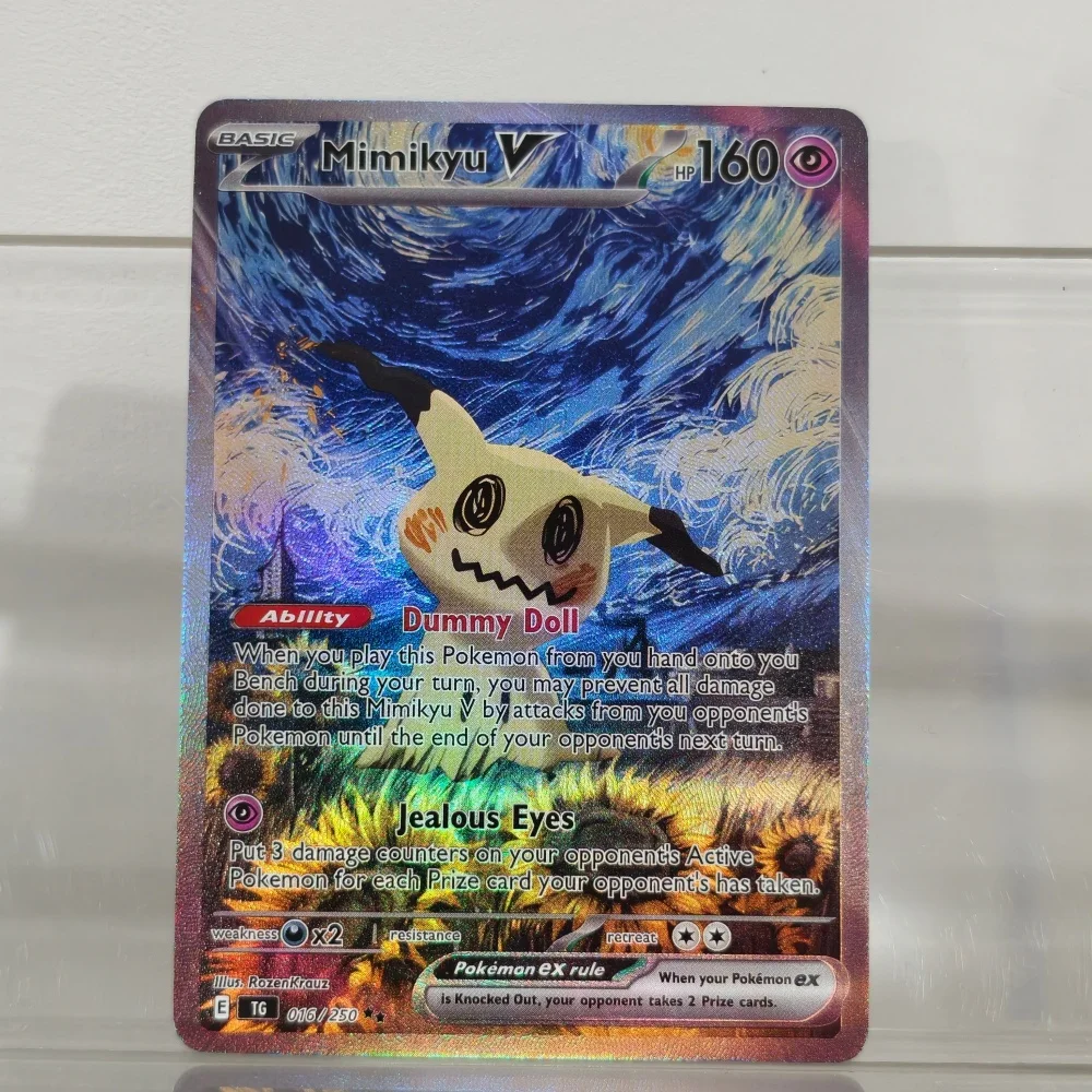 Коллекционная карта для игры в TCG: DIY Proxy Pokemon Card & Van Gogh The Starry Night Mimikyu (на английском языке) (art.: 3920d9f4fcda8) - 3920d9f4fcda8