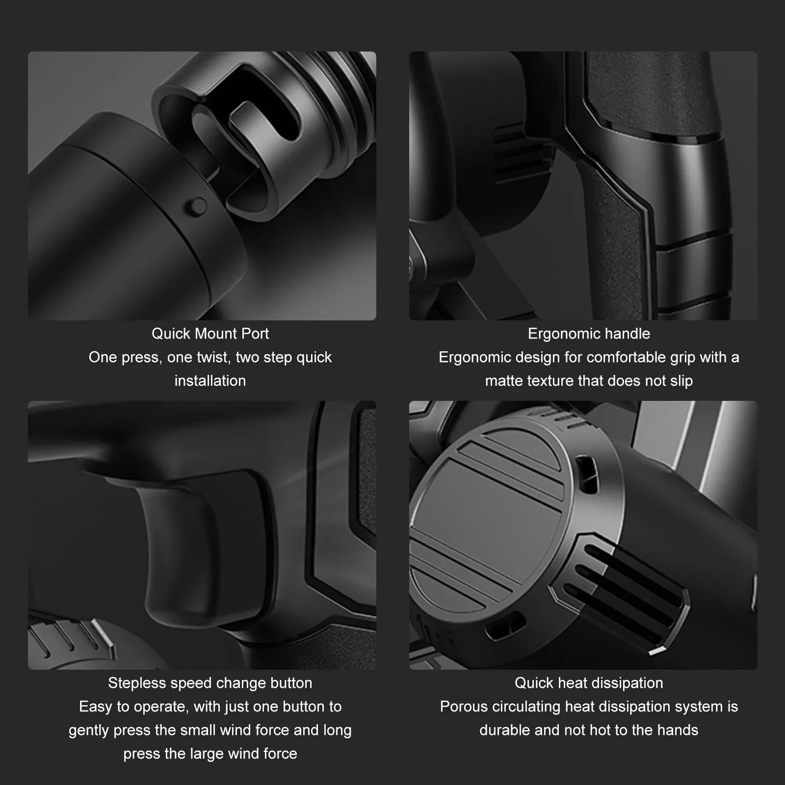 Бесшнуровая воздуходувка Ручной электроинструмент для вакуумной чистки 21 в