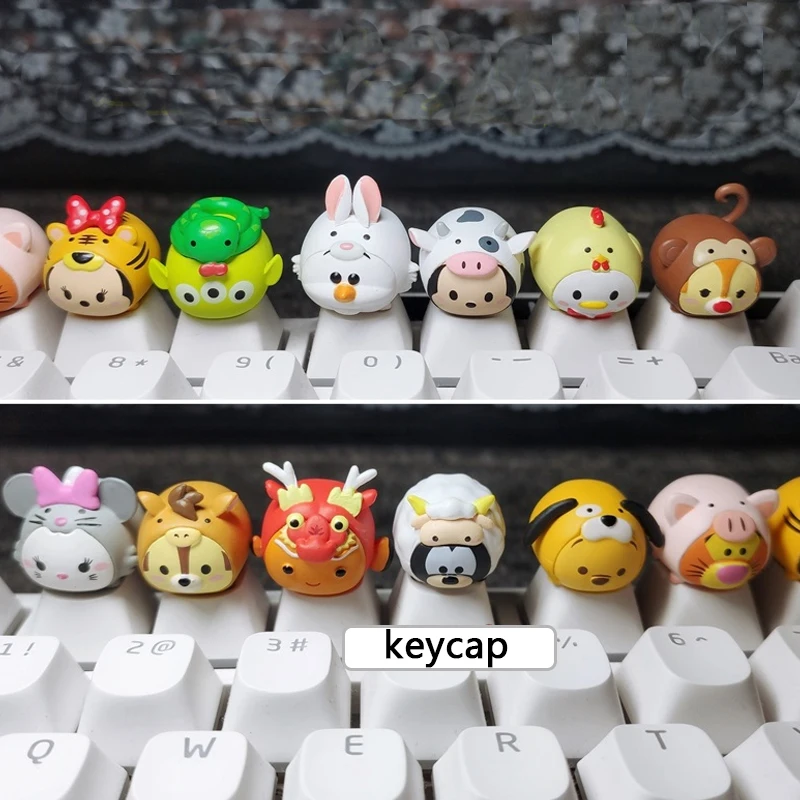 

Cartoon Animation Twelve Zodiac Key Cap Cross Axis Game Mechanical Keyboard Button R4 ESC Three-Dimensional Key Cap