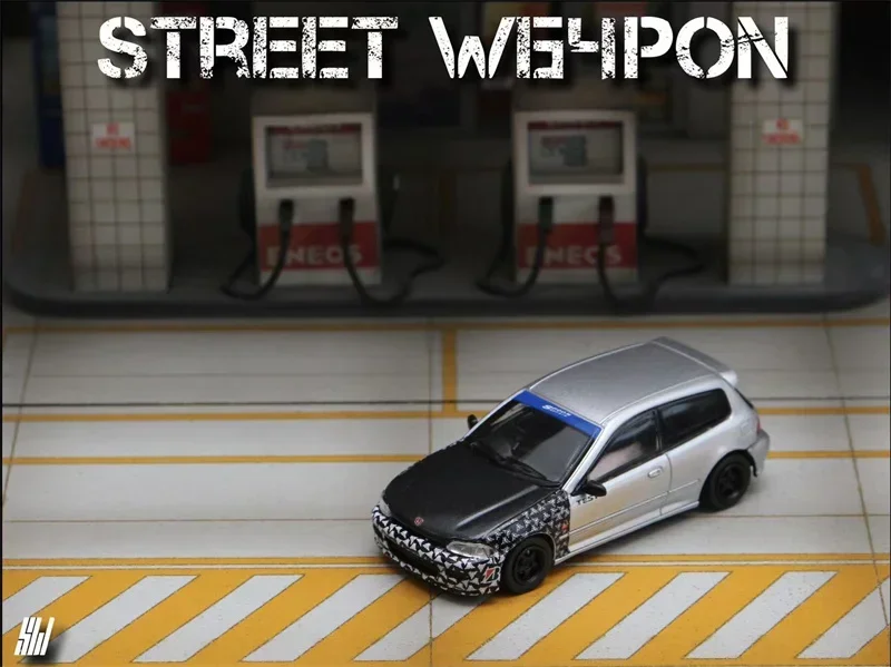 Уличное оружие SW 1:64 EG6 Таиланд SPOON Литая под давлением модель автомобиля