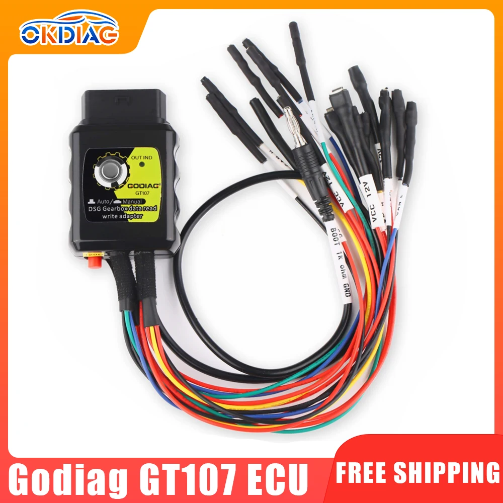 

Godiag GT107 ECU IMMO Kit Gearbox Data Adapter PCMtuner For DQ250, DQ200, VL381, VL300, DQ500, DL501 Work with PCMFlash Full Pro