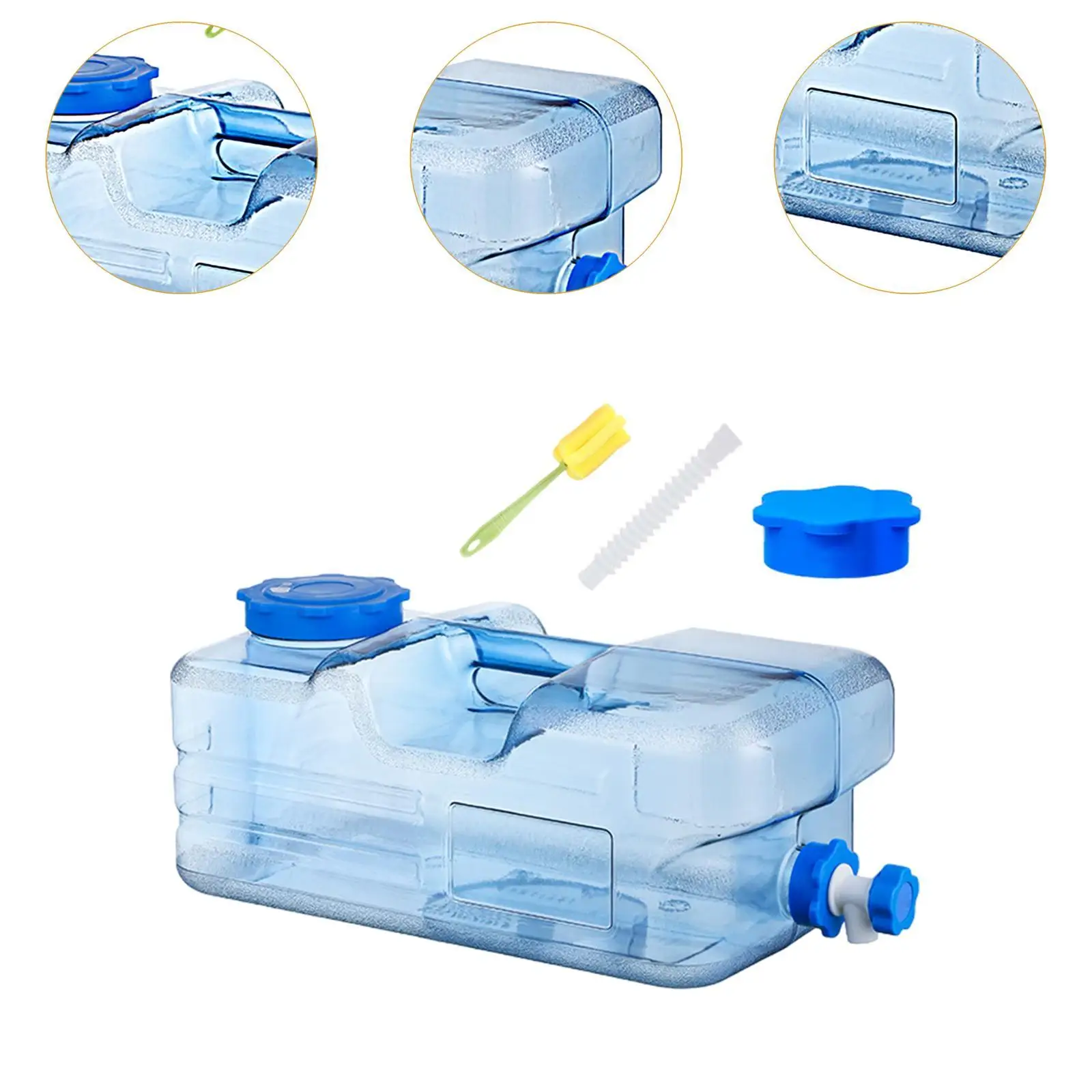 Контейнер для воды кемпинга переноска 15 л портативный со сменной крышкой