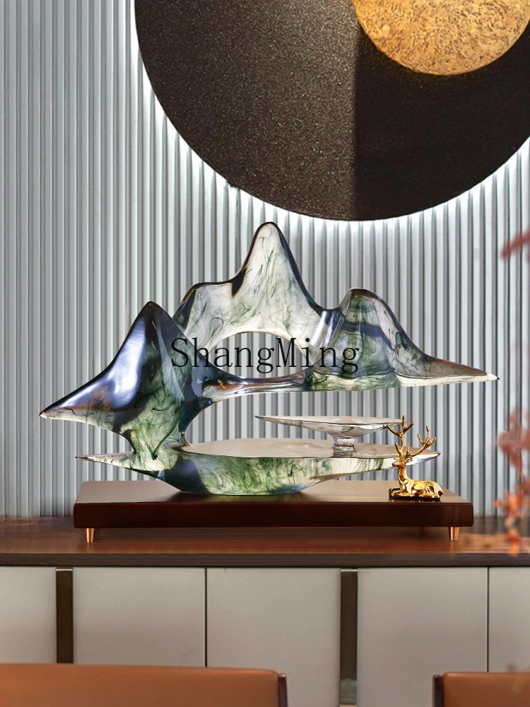 Фото ZYH новые китайские украшения высокого класса Yunshan Wuhai рокарий гостиная крыльцо украшение дома №3