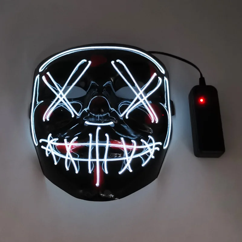 Анонимная маска для хакеров из фильма V-значит вендетта со светодиодный