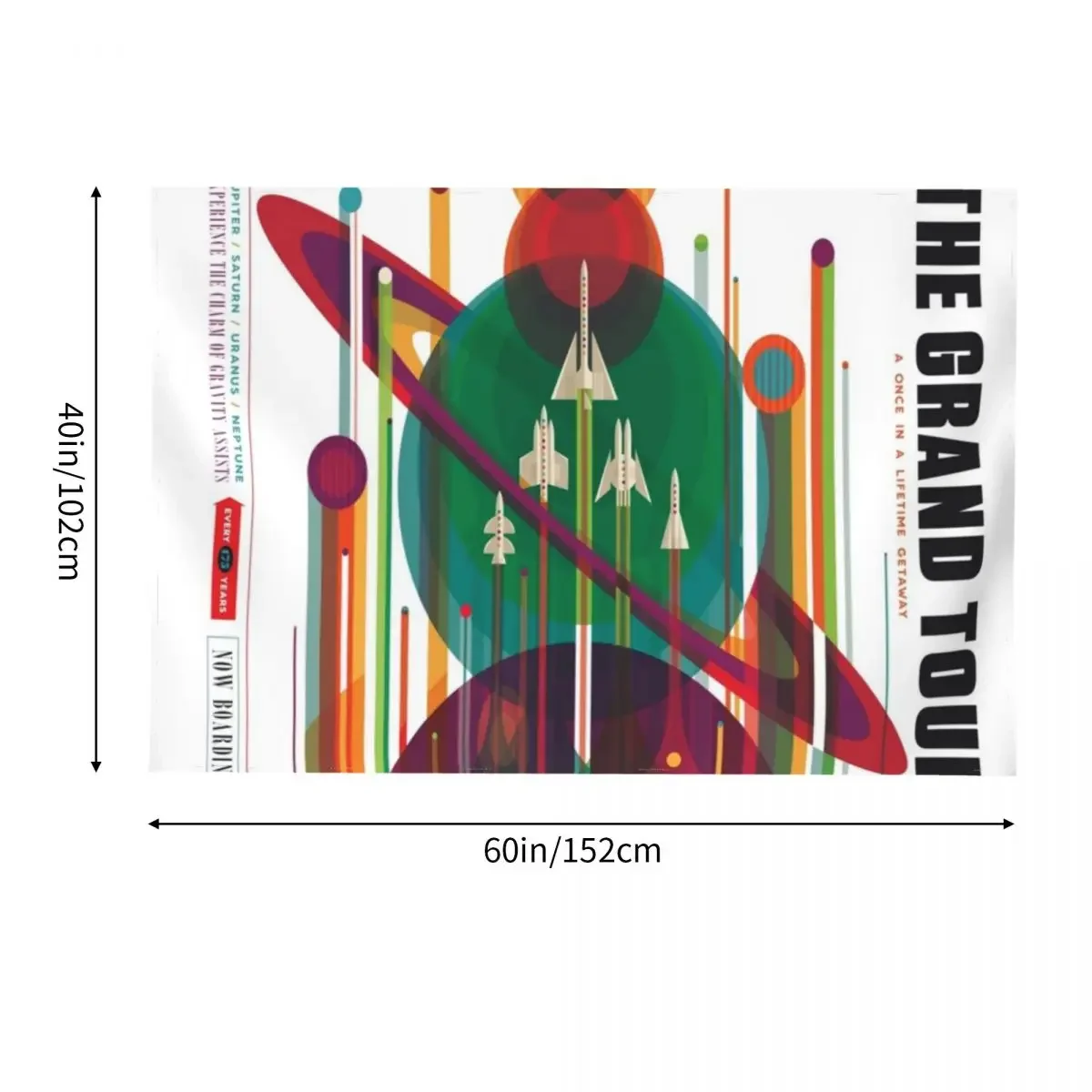 NASA Grand Tour Design Гобелен Декор комнаты Корейский стиль Грибные вещи в комнате