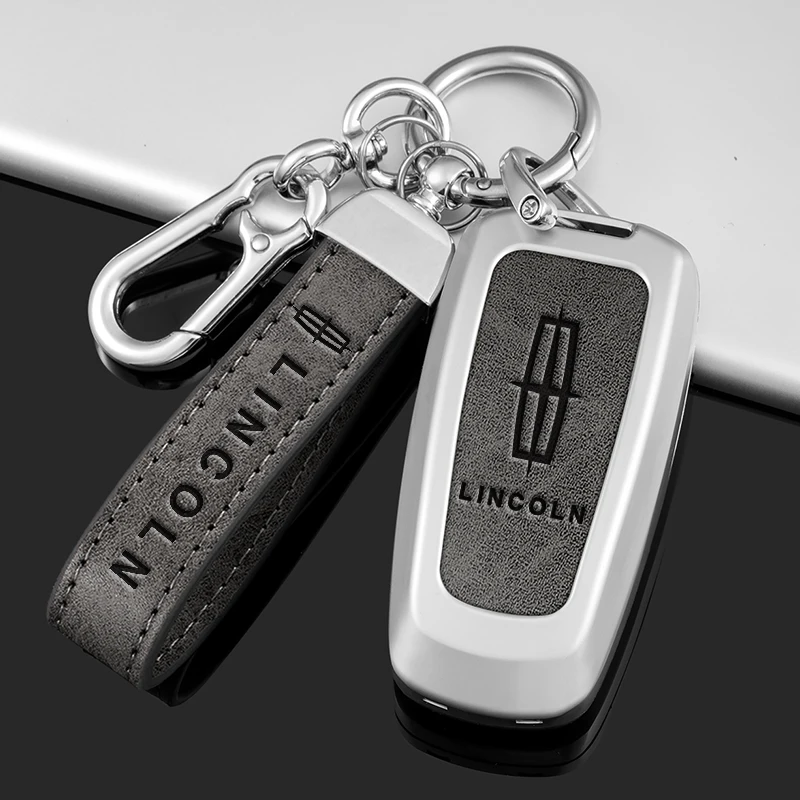 

Alloy Car Remote Key Case Cover Protector Holder Shell For Lincoln Corsair Nautilus Aviator Continental Navigator MKC MKZ MKX
