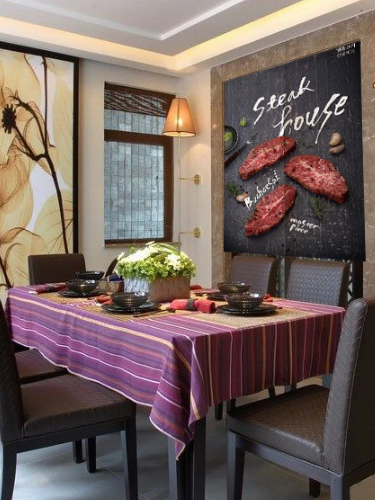 Настенный гобелен в корейском стиле дверная занавеска ткань для стейка ресторан