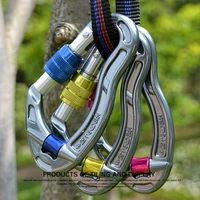 universal high hardness perfectly fitment climbing equipment twist lock for rappelling climbing clip d shaped carabiners