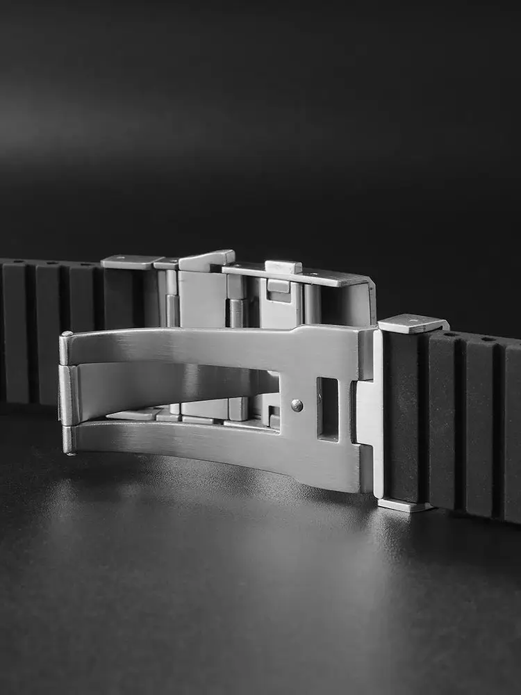 San Martin водонепроницаемый ремешок из фторкаучука 20 мм 22 универсальный мужской для