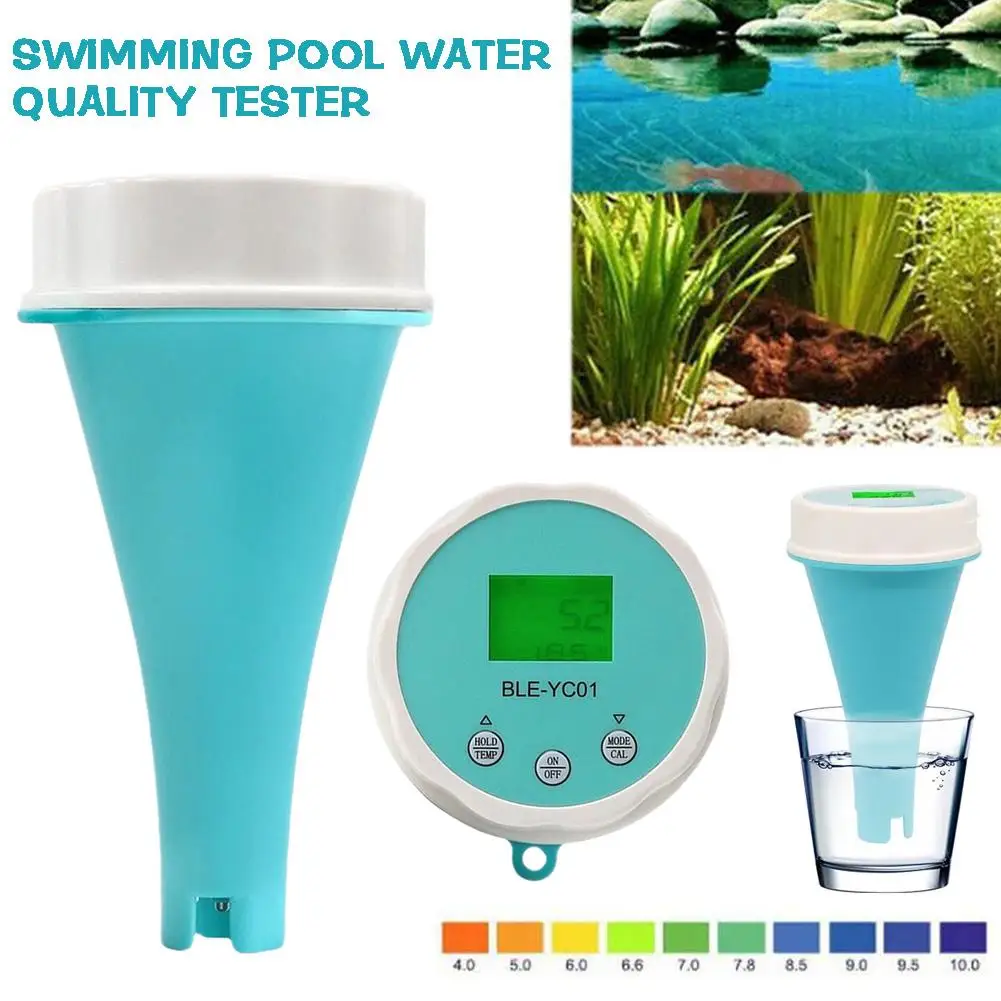 

Bluetooth Water Quality Tester Swimming Pool Water Chlorine Display Tester Online Residual Monitor Quality Digital Ap B6w6