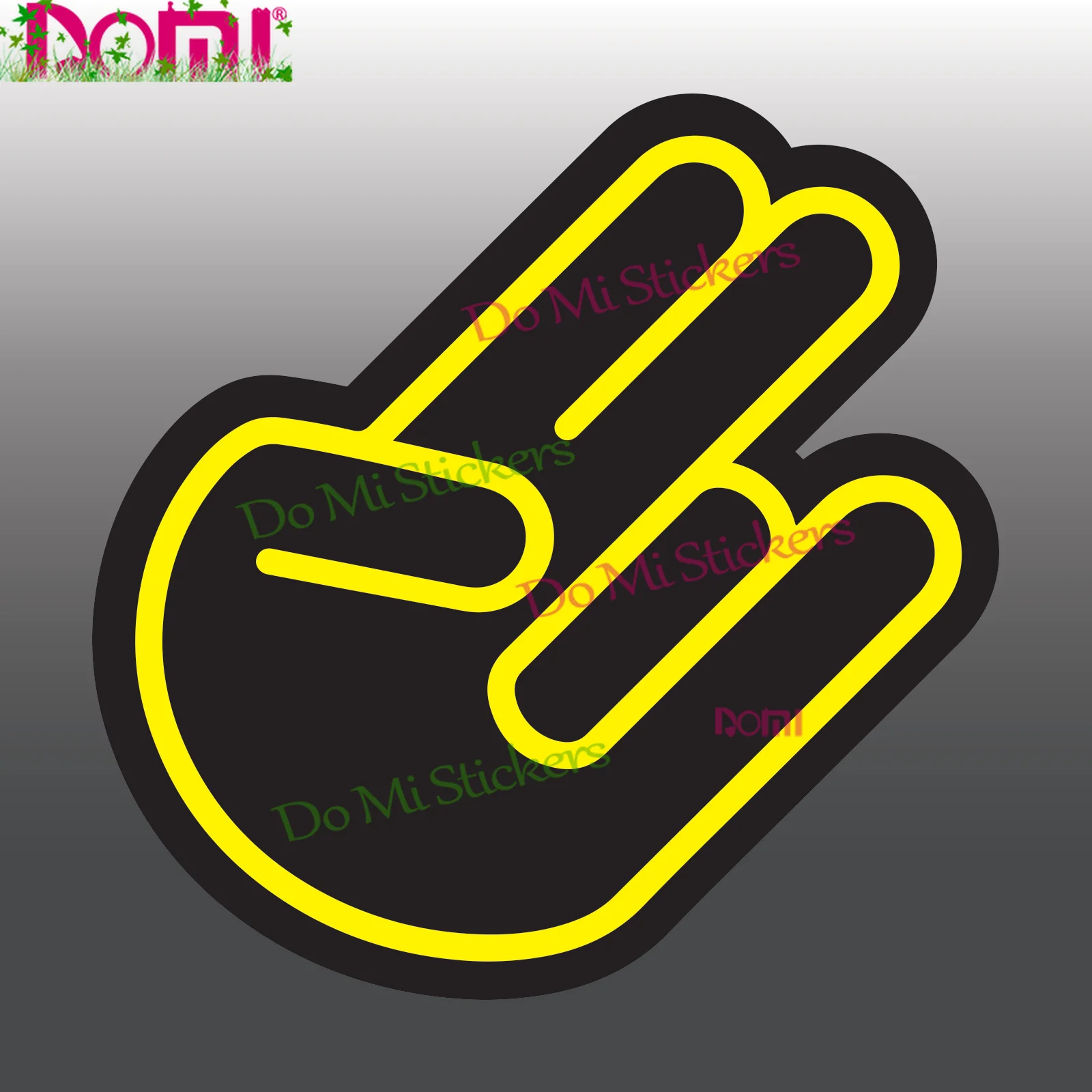 1x JDM рука-шокер двухцветная Автомобильная виниловая наклейка Jap DUB Мотокросс гоночный задний фон Наклейка на стену автомобиля высечка