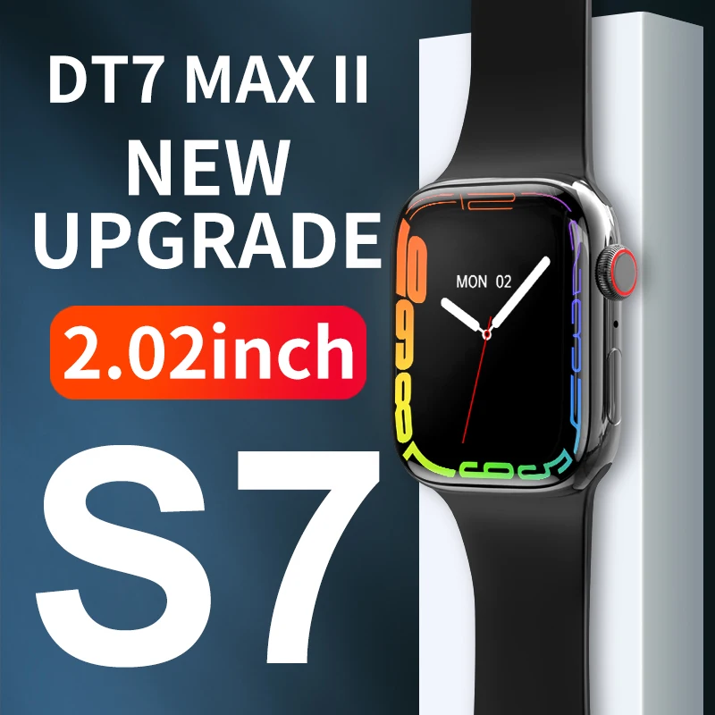 

2022 New 2.02” Screen DT7MAX Ⅱ Always on IP68 Waterproof Original Smart Watch Voice Assistant 420*490 Men Women NFC Dual CPU SOS