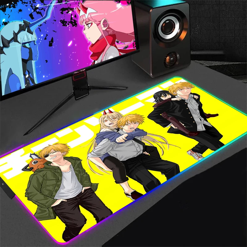

Нескользящий коврик для игровых компьютеров RGB с цепной пилой