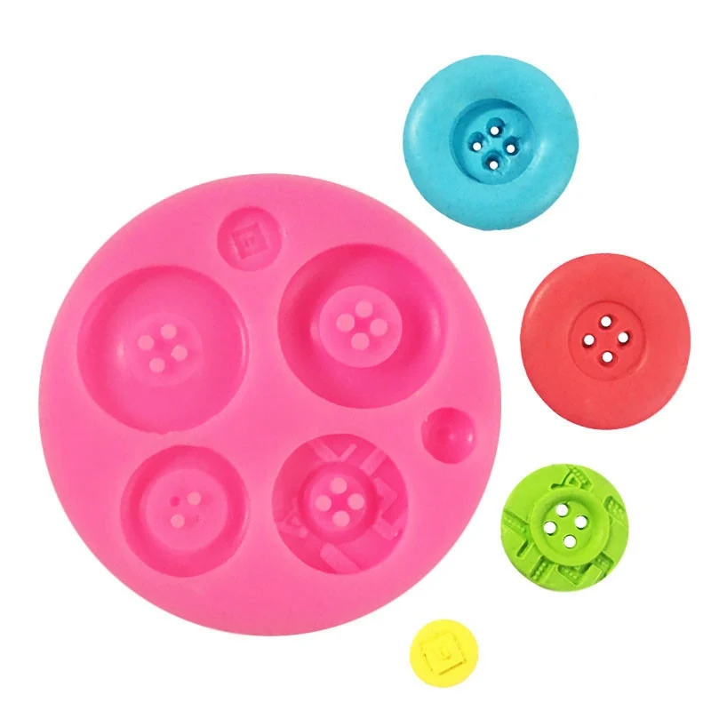 

Silicone Mold Cake Tool DIY Cake Decoration Chocolate Fondant Liquid Mold Button