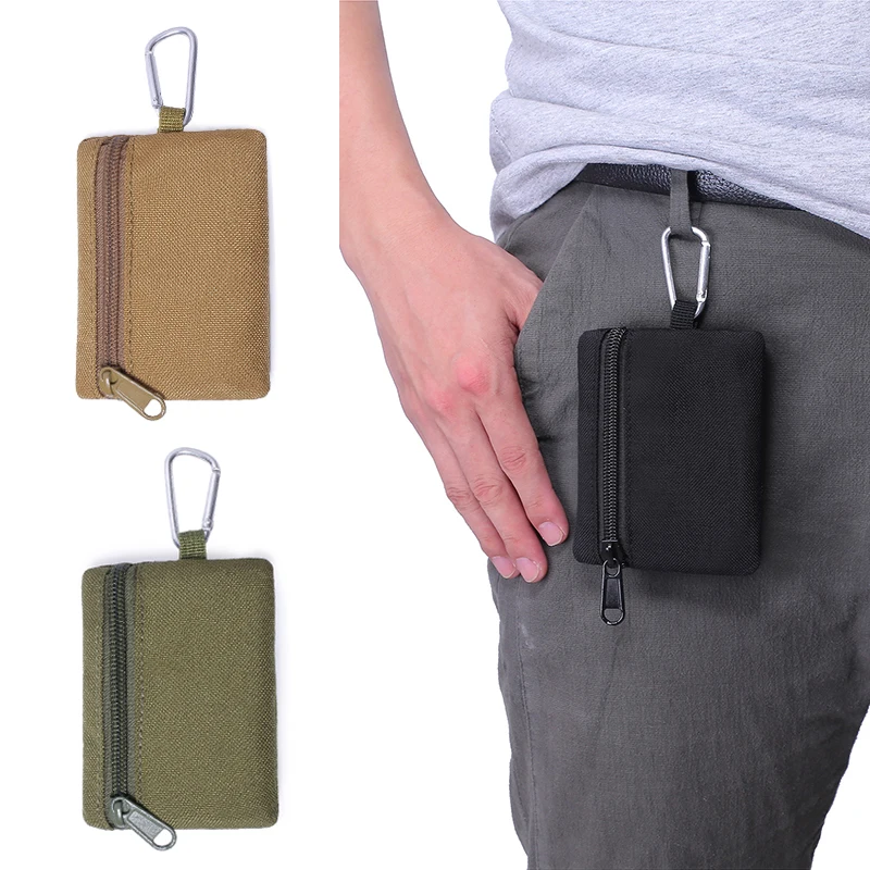 

Тактическая уличная Сумка Molle для мужчин, нейлоновая сумка для монет, наушников, телефона, ключей, похода, военный компактный поясной кошелек для повседневного использования