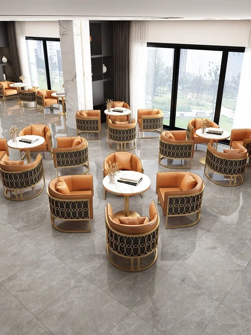 Nordic Tieyi диван журнальный столик светлый роскошный отдел продаж гости переговоры