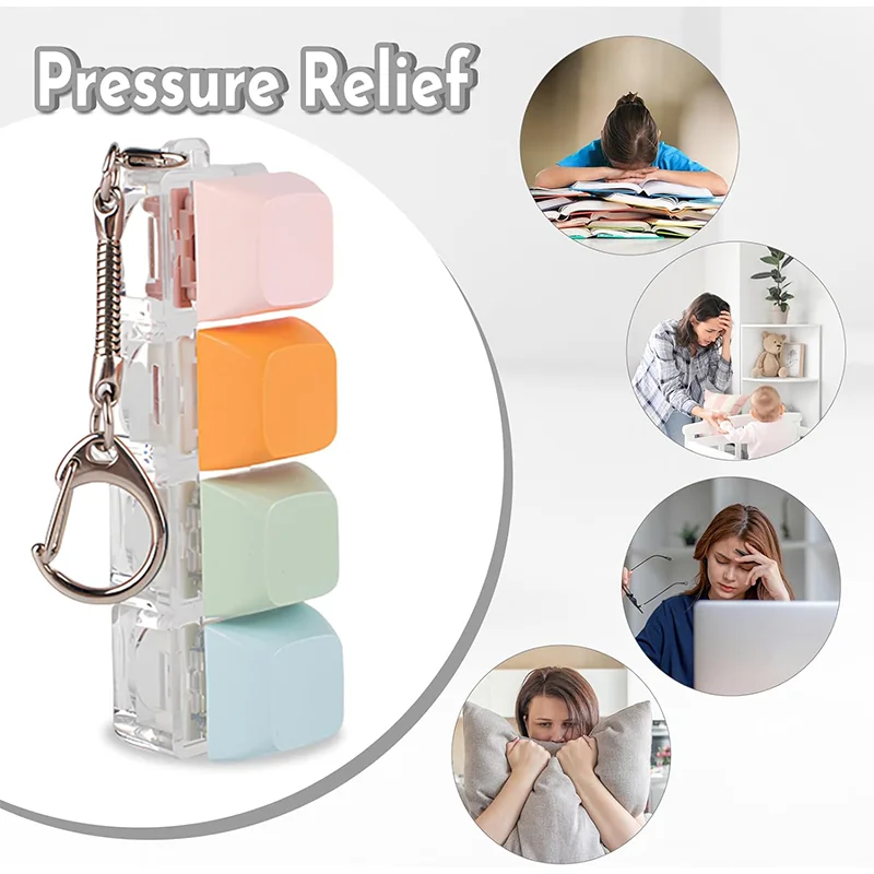 Профессиональная клавиатура-брелок для снятия стресса