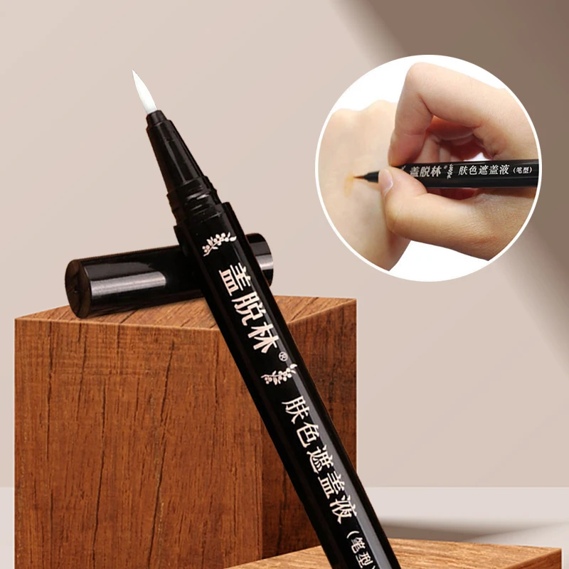 

1PC Vitiligo Leukoderma Covering Pen Women Men Face Discolored Skin Vitiligo Patches Makeup Waterproof Concealer Cream Liquid