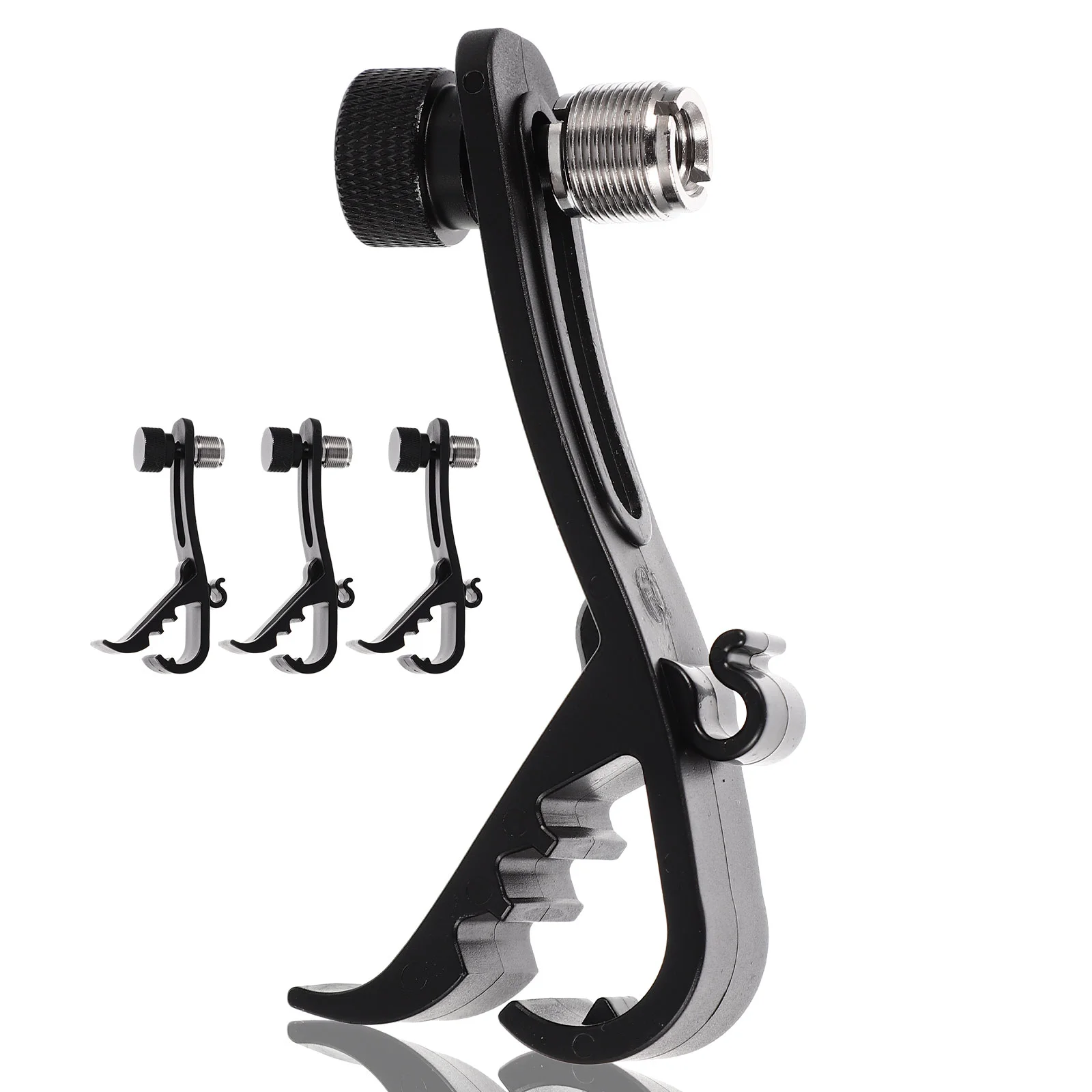

Snare Drum Mic Anti-shock Microphone Clip Shock-proof Rim Clips Shockproof Plastic Fixing Holder Clamp