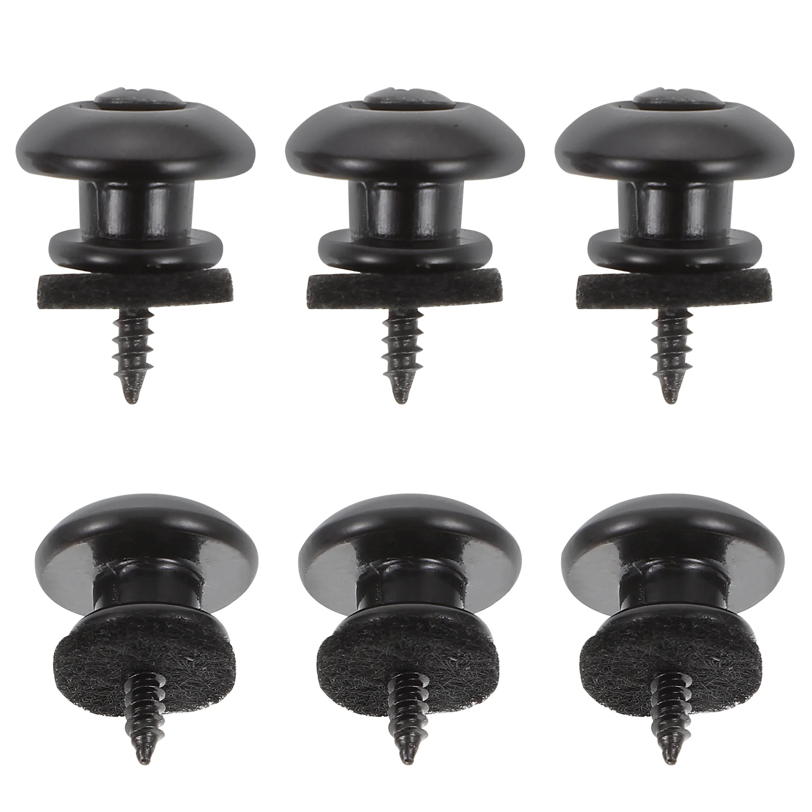 

6 Pcs Sturdy Mounting Buckles Ukulele Guitar Strap Accessories Mounting Buckles