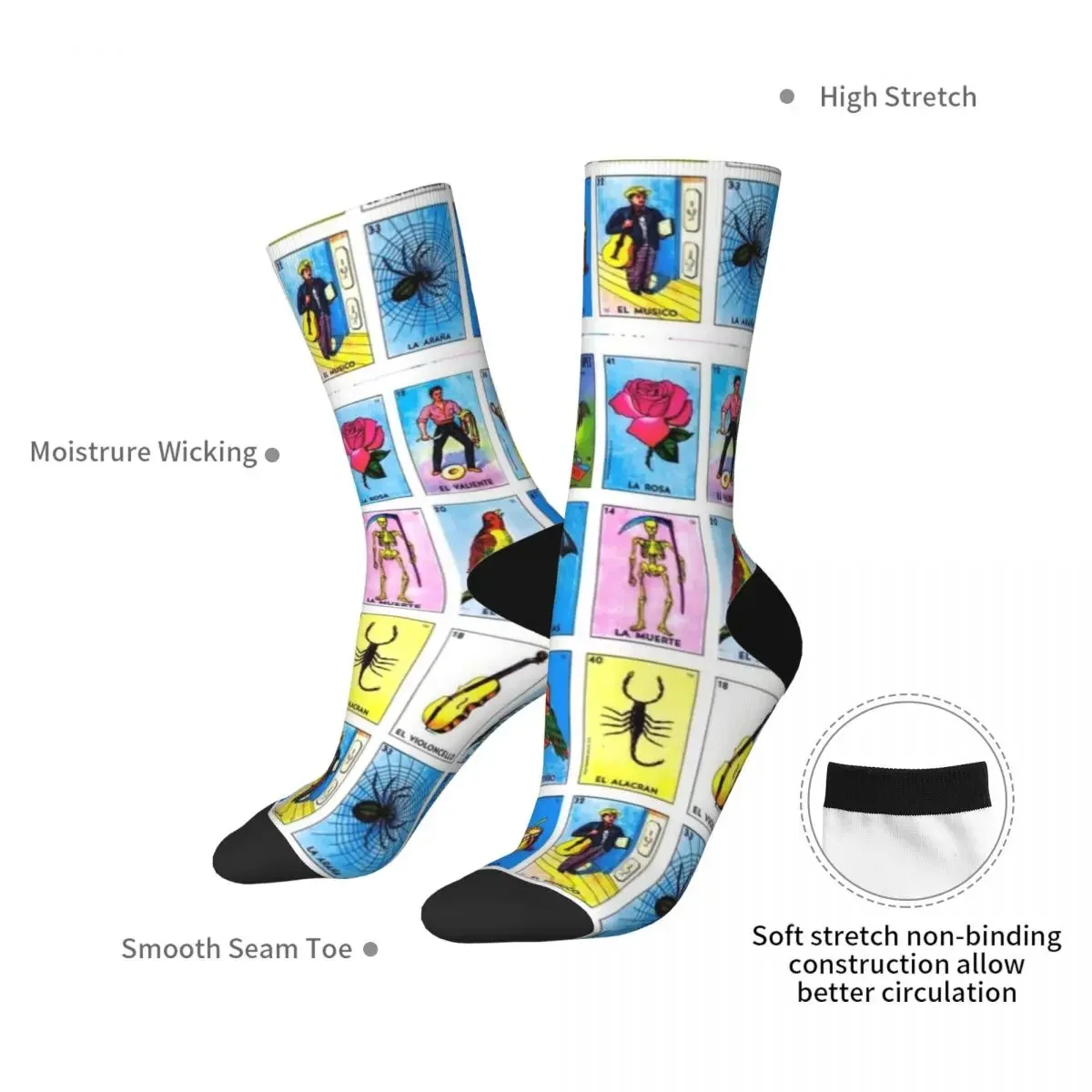 Носки для лотереи/мексиканского бинго незаменимые носки эстетические женщин и