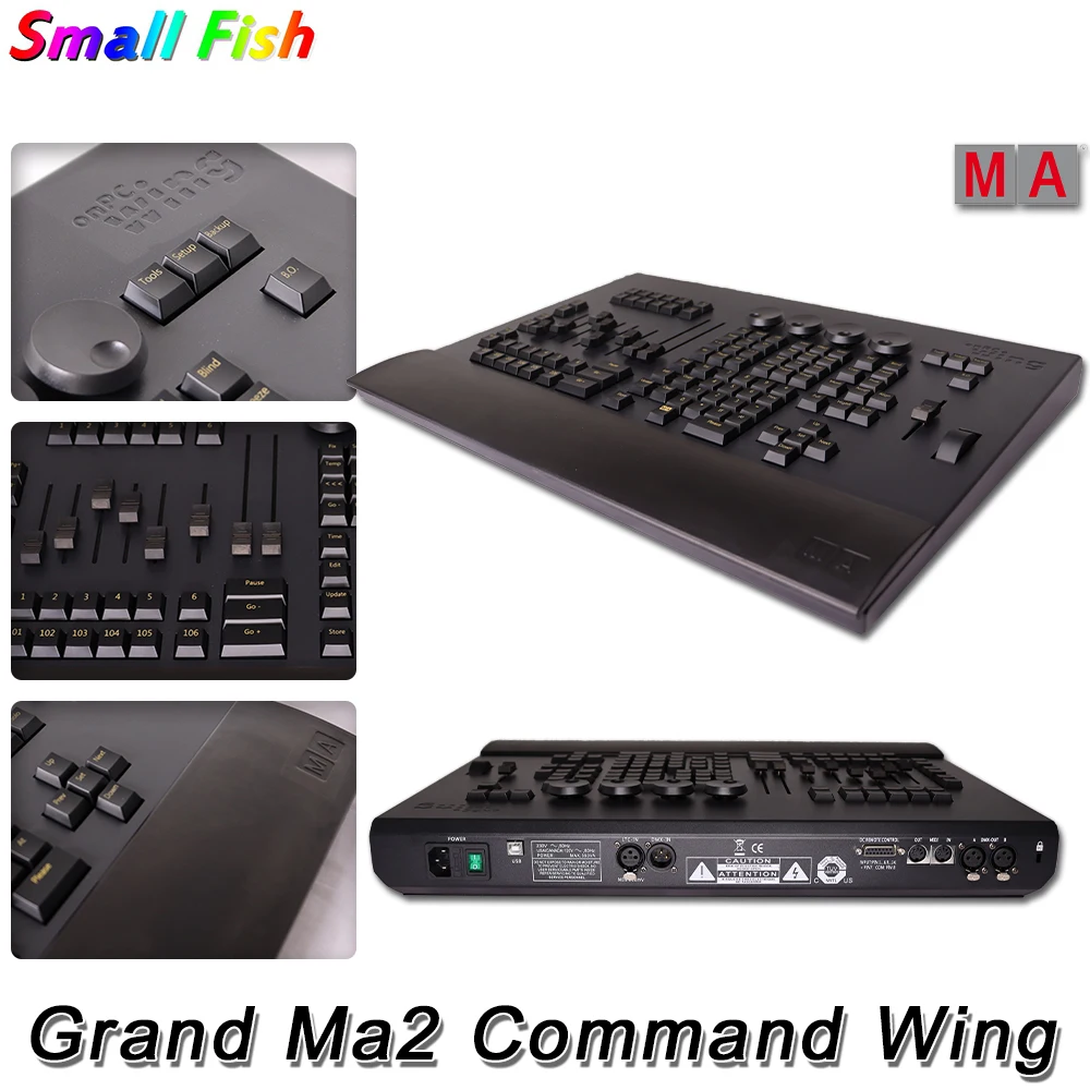 

MA Fader And Command Wing Stage Effect Light Controller Console With Flight Case For DJ Party Disco Moving Head Beam Wash Spot