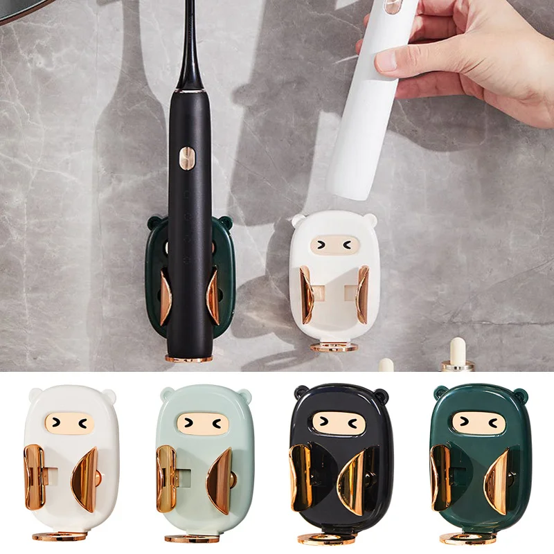 

Electric Toothbrush Holder Wall Mounted Elastic Hold protected Toothbrush Handle Save Space Keep Dry Toothbrush Holder Bathware