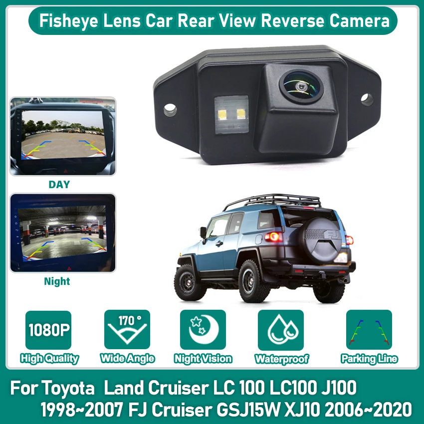 Фото Для Toyota Land Cruiser LC 100 LC100 J100 1998 ~ 2007 FJ Cruiser GSJ15W XJ10 2006 ~ 2020 Автомобильная резервная камера заднего вида HD CCD №1