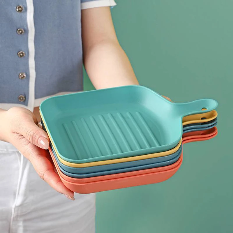 

Eco-friendly Cute Plates Household Fruit Tray Wear Resistant Food Grade Fruit Dessert Snack Plates For Home Party Plastic