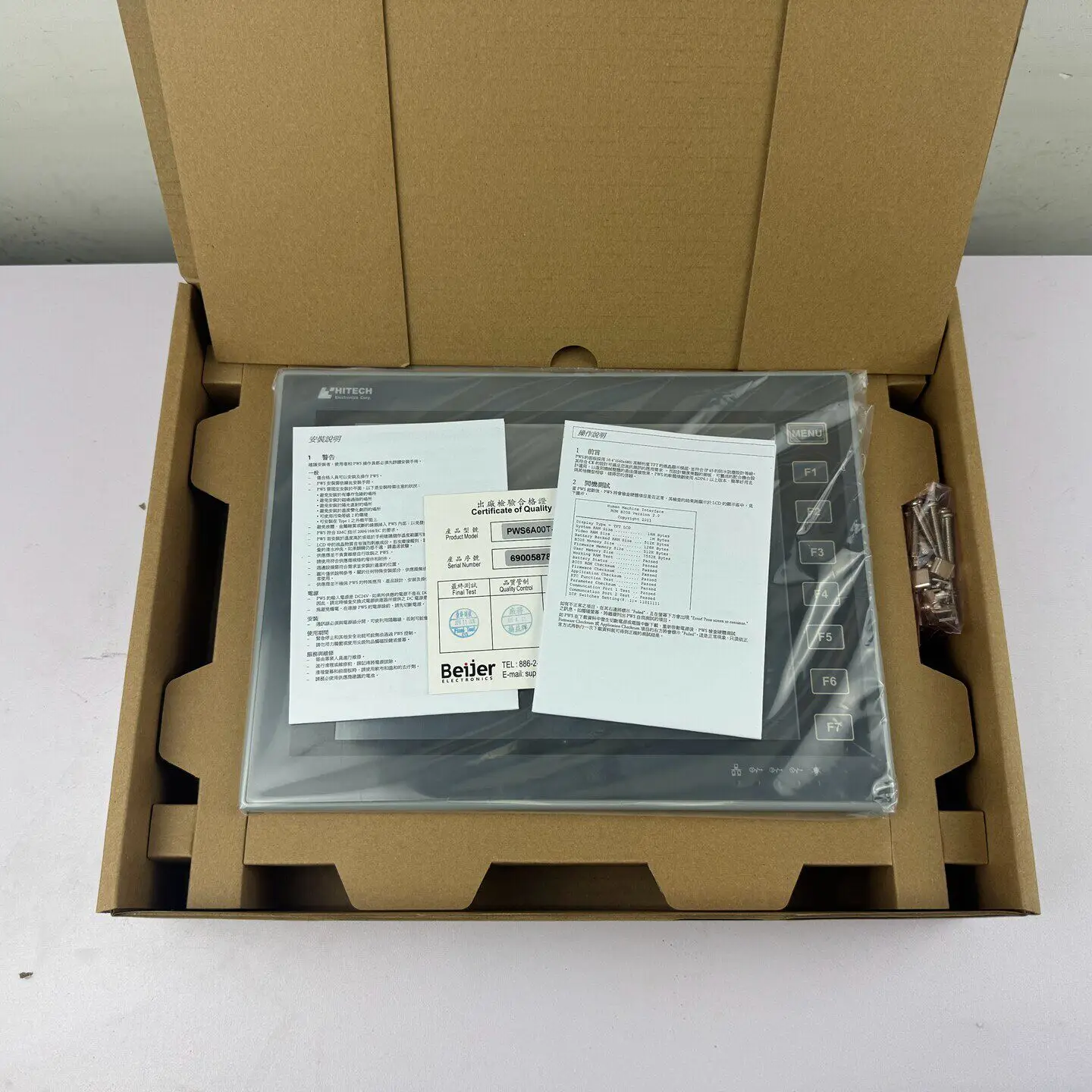Фото Сенсорный экран HiTech PWS6A00T-P/5610T-S/6600S-S/6700/6710T-P/6800C-P №1