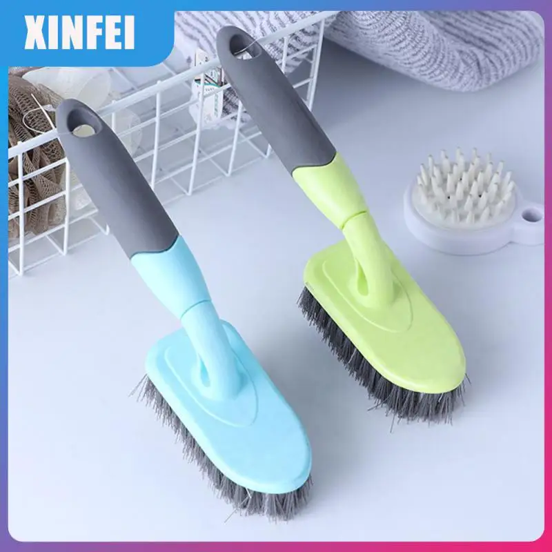 

Bathroom Floor Cleaning Bathroom Cleaning Brush Long-handled Big Head Bristle Bathtub Brush Household Rubber-coated
